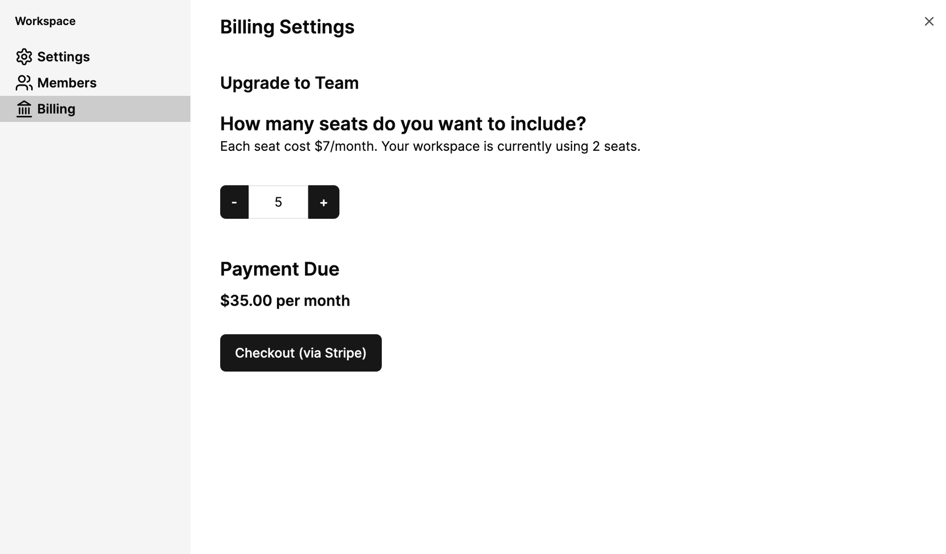 Simplified Team Billing and Claim Process